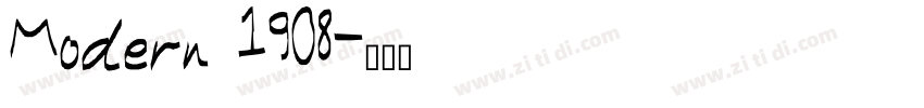 Modern 1908字体转换
